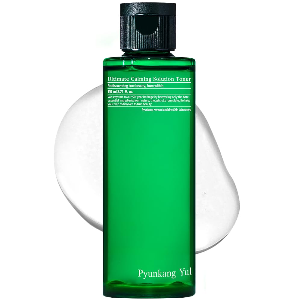 Pyunkang Yul Ultimate Calming Toner bottle for sensitive skin and redness relief.