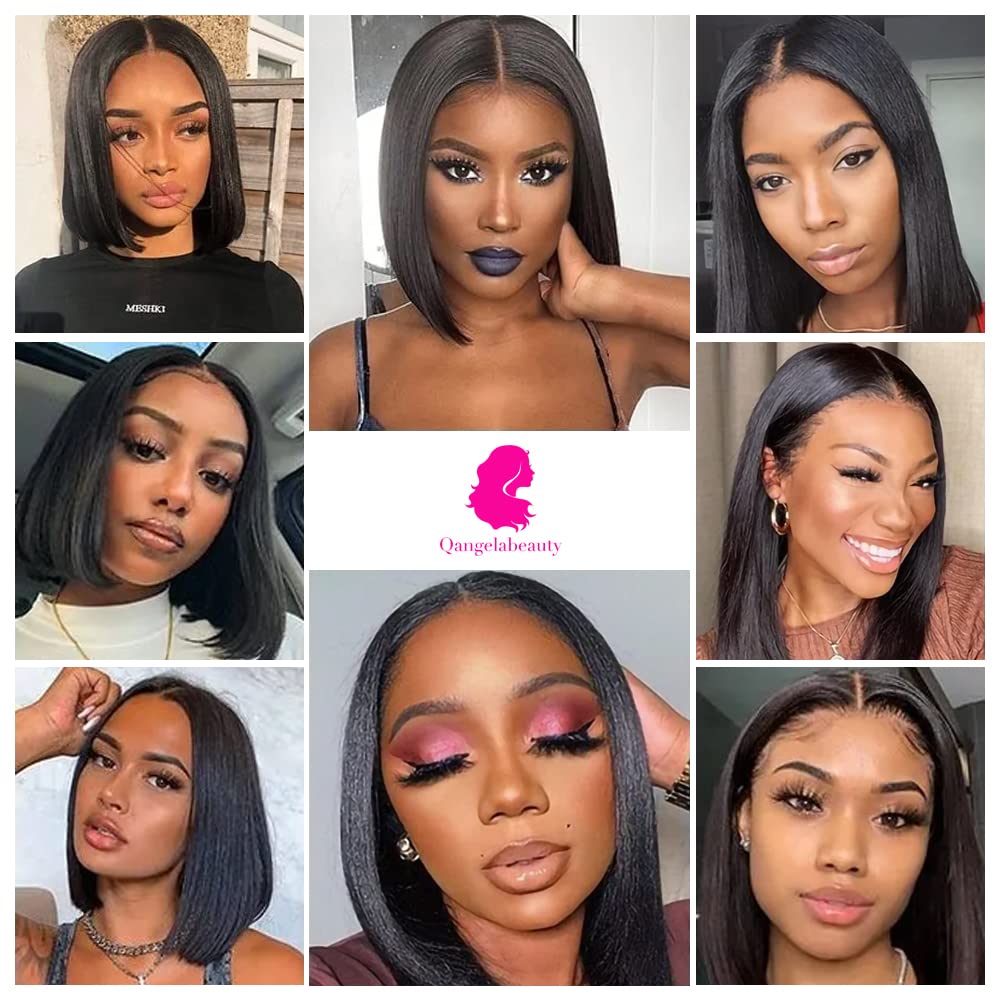 Qangelabeauty Everyday wear short straight bob styling.
