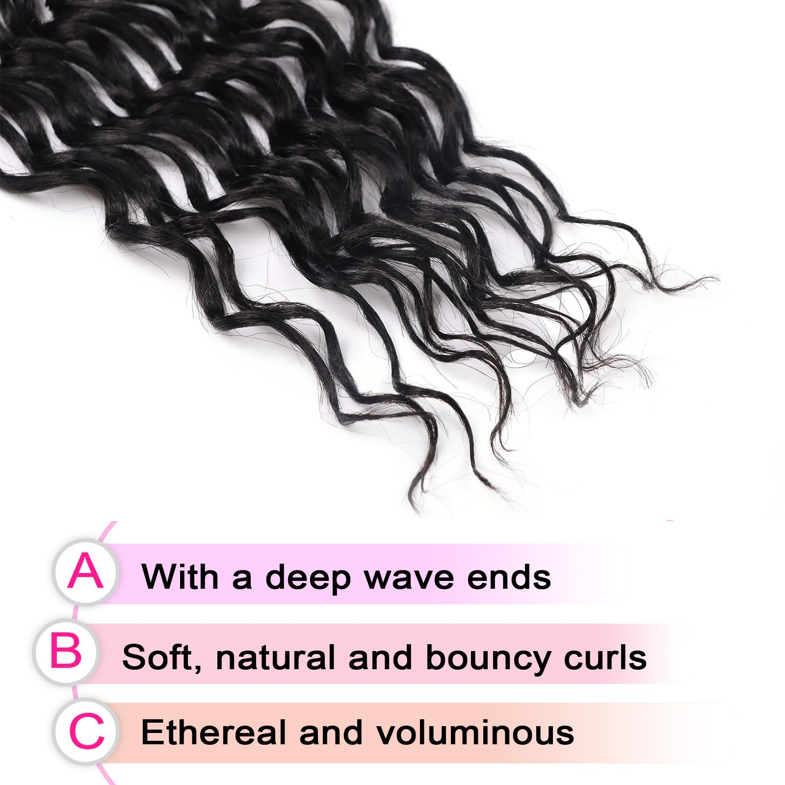 QANSFA crochet hook and hair rings included for easy installation.