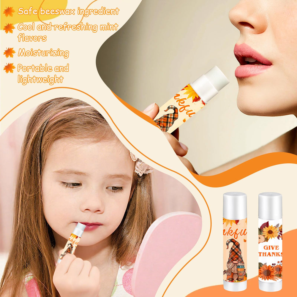 QAUYETM mint lip balm provides a cooling, refreshing feel.