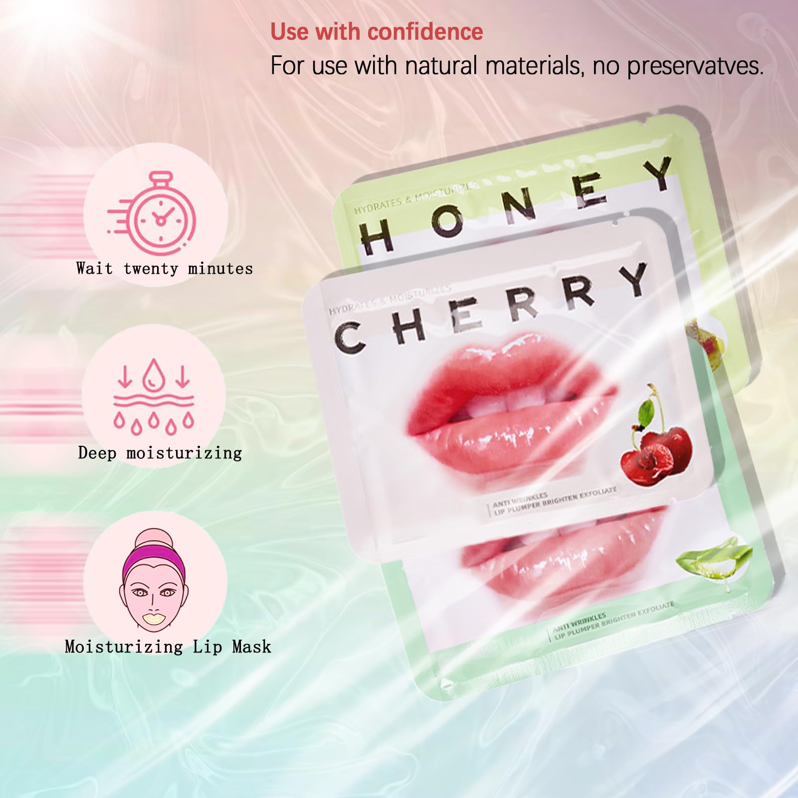 Qawnfy Aloe Vera Lip Mask soothes and moisturizes lips
