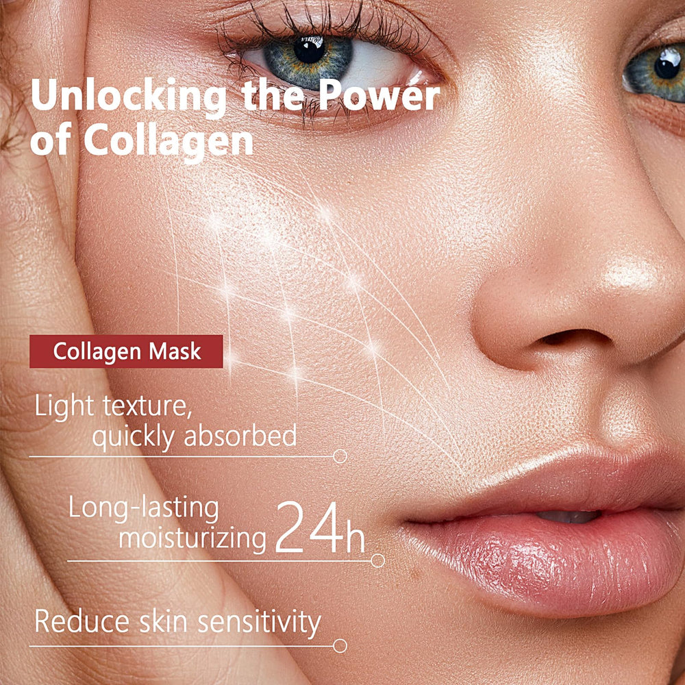 Qawnfy bio-collagen mask in use demonstrates overnight comfort.