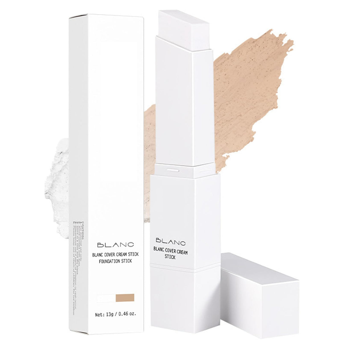 Qawnfy Blanc Cover Cream Stick on application for a natural look.