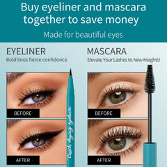Qawnfy Extension Mascara and Eyeliner Set wand close-up shows precise tip.