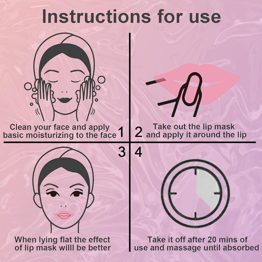 Qawnfy Lip Mask on lips shows immediate hydration and softness