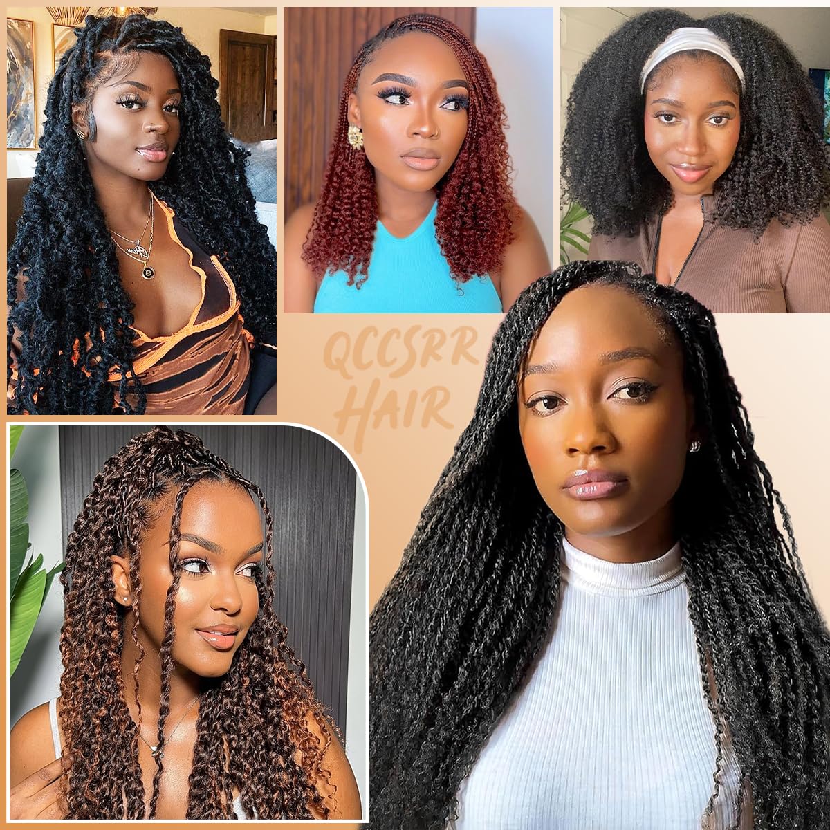 QCCSRR Afro Kinky Bulk color 1B application shade match