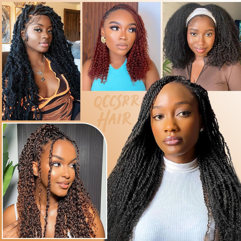 QCCSRR Afro Kinky Bulk color 1B application shade match