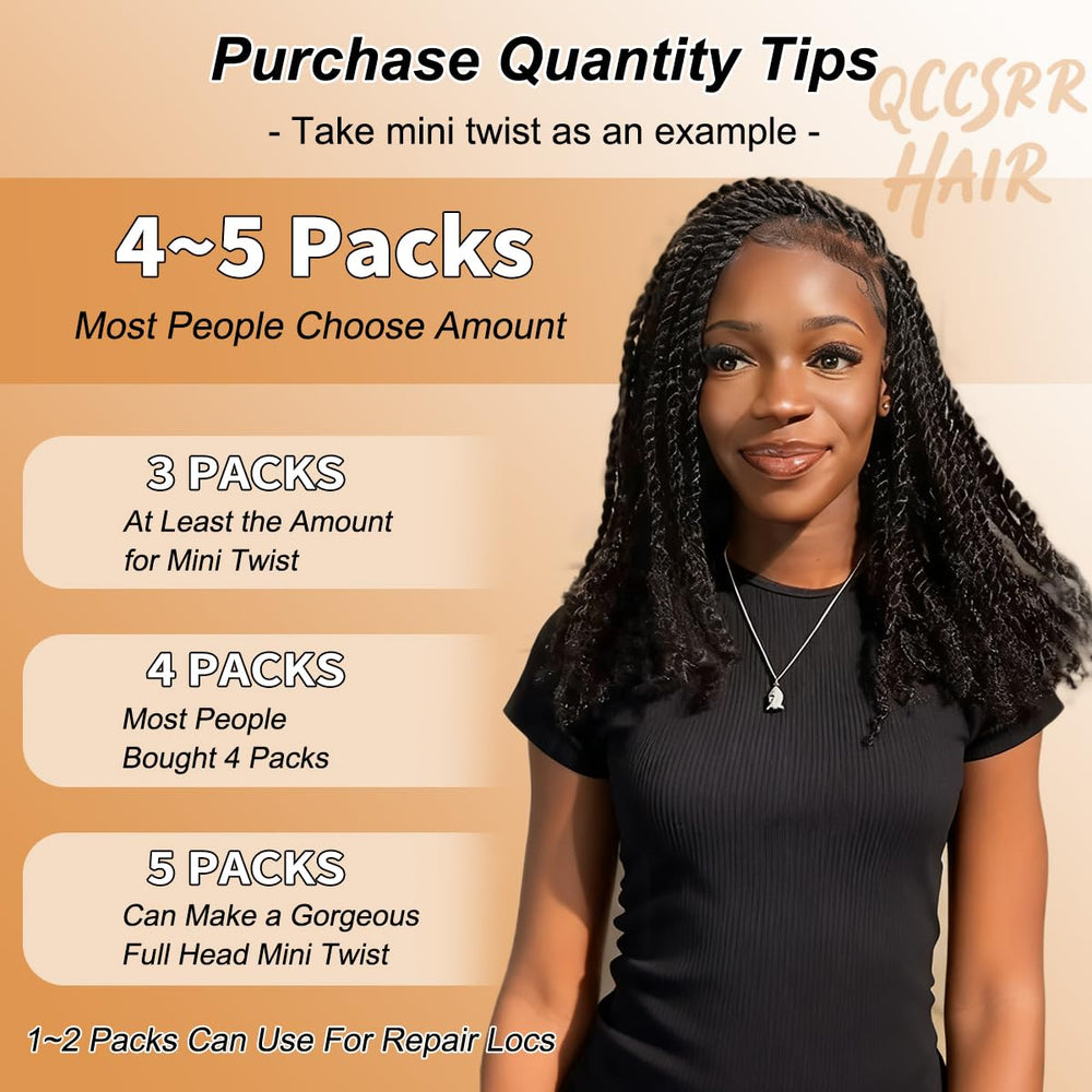 QCCSRR Afro Kinky Bulk pack label showing 50g per pack