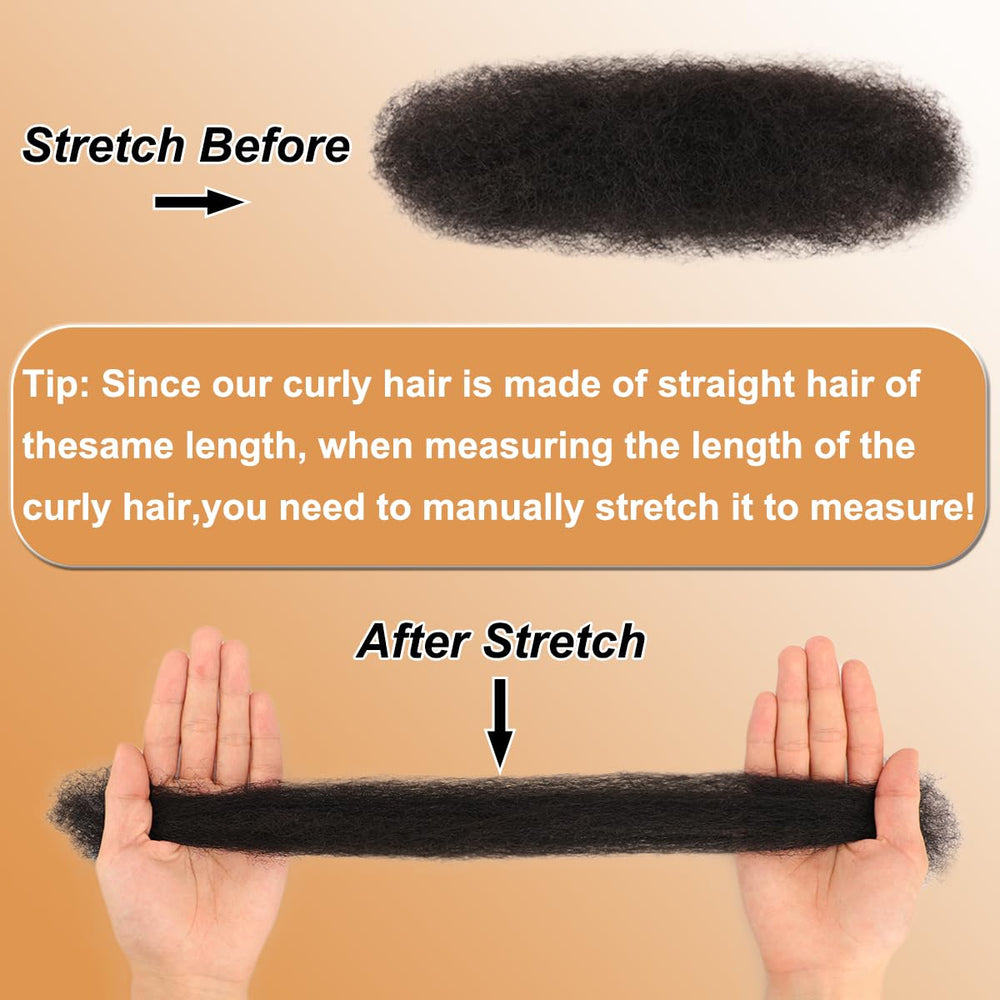 QCCSRR Afro Kinky Bulk in use for dreadlock extensions