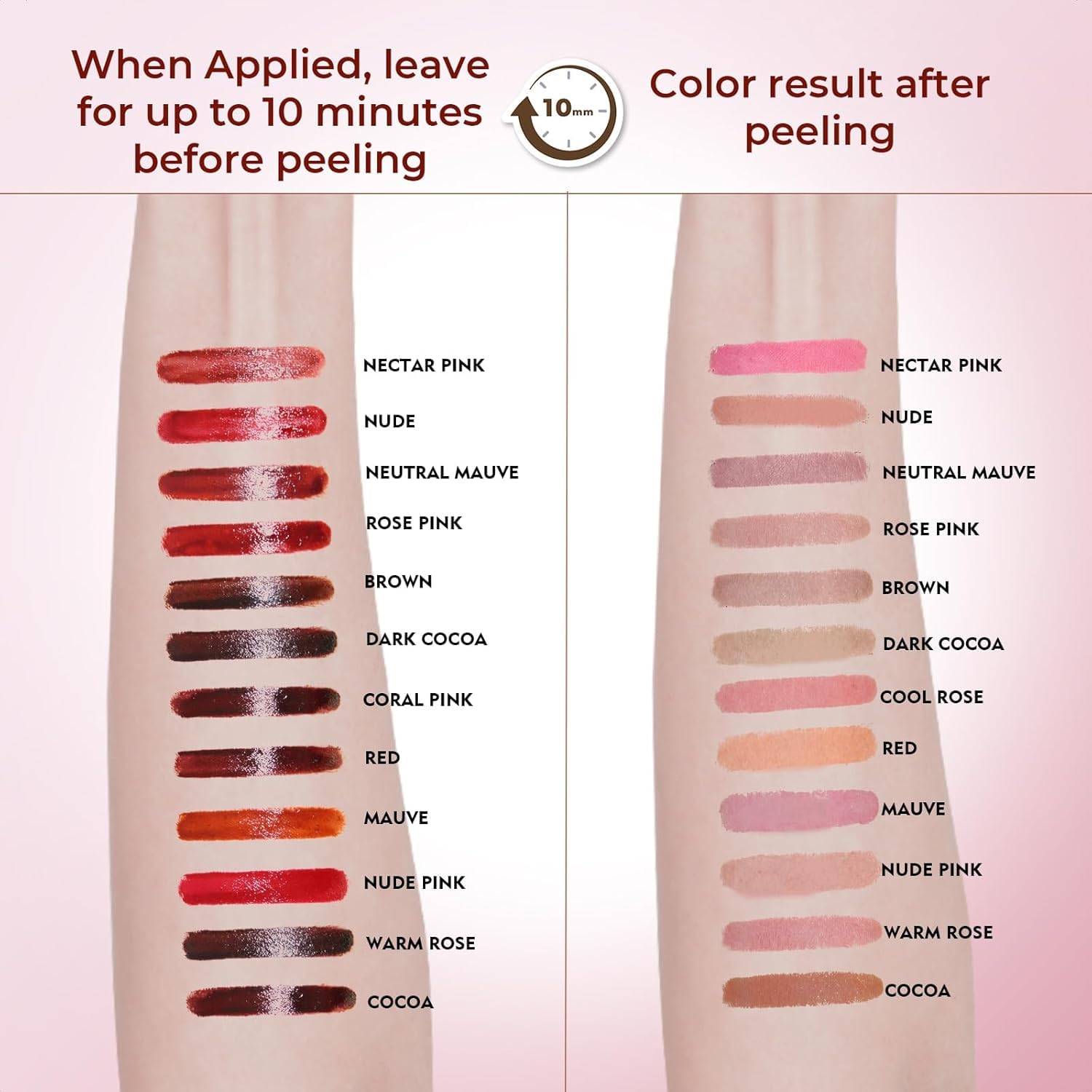 QCMME Easy Peel-Off Application makes lip makeup quick and beginner-friendly.