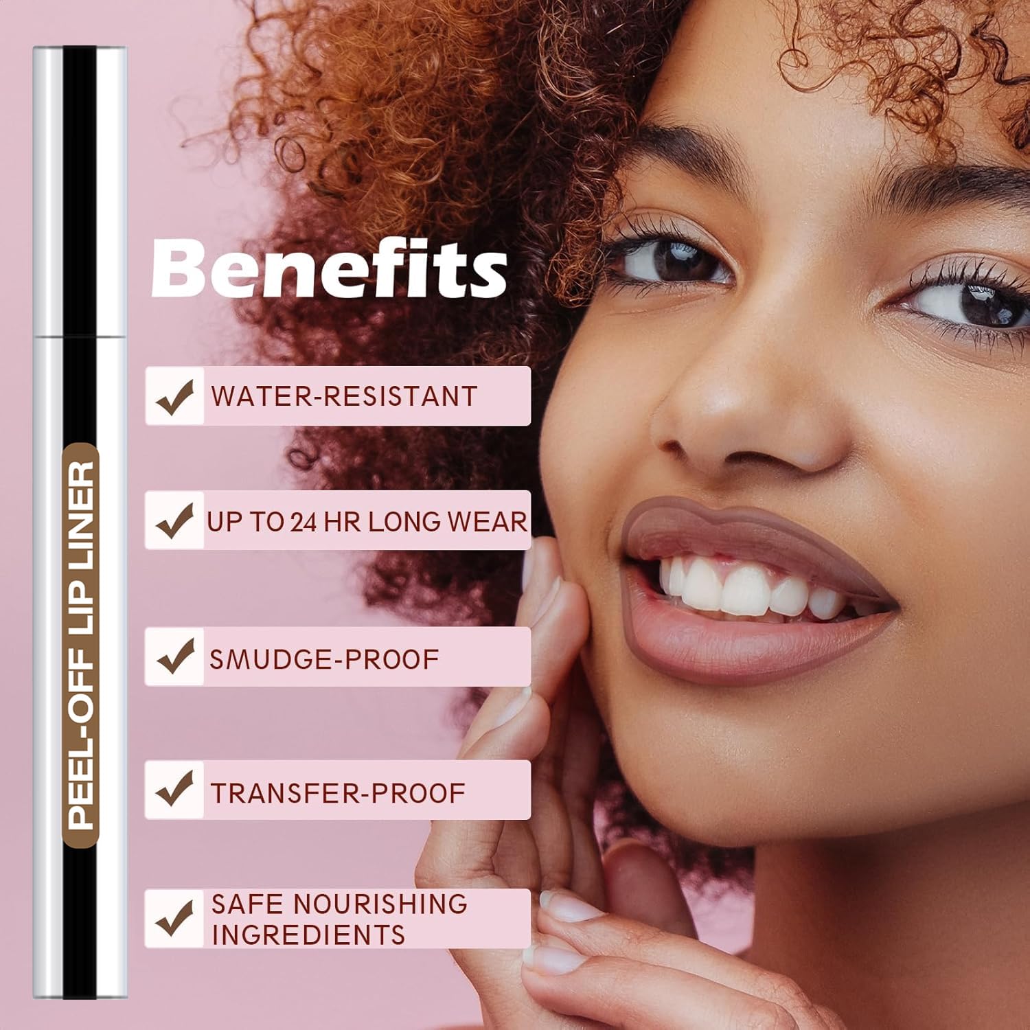 QCMME Waterproof Transfer-Proof Lip Stain stays put through workouts and daily activities.