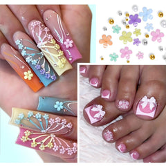 Qdsuh ABS resin 3D nail charm is lightweight and skin-friendly.