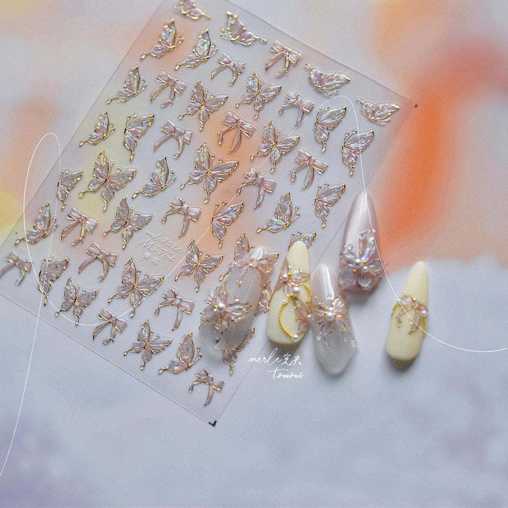 Qdsuh 5D embossed stickers add texture and realism to nail art.