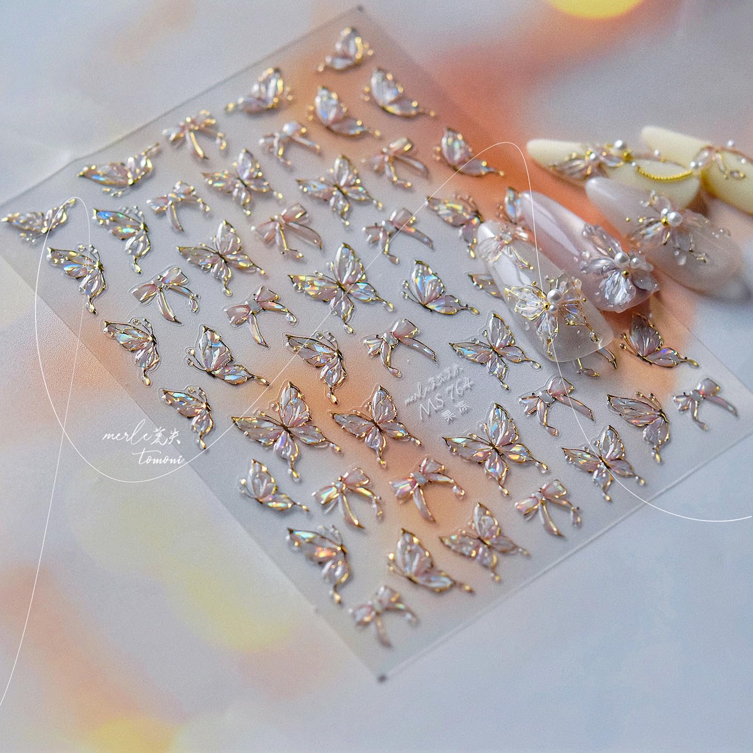 Qdsuh nail art decals are skin-friendly and easy to apply with tweezers.