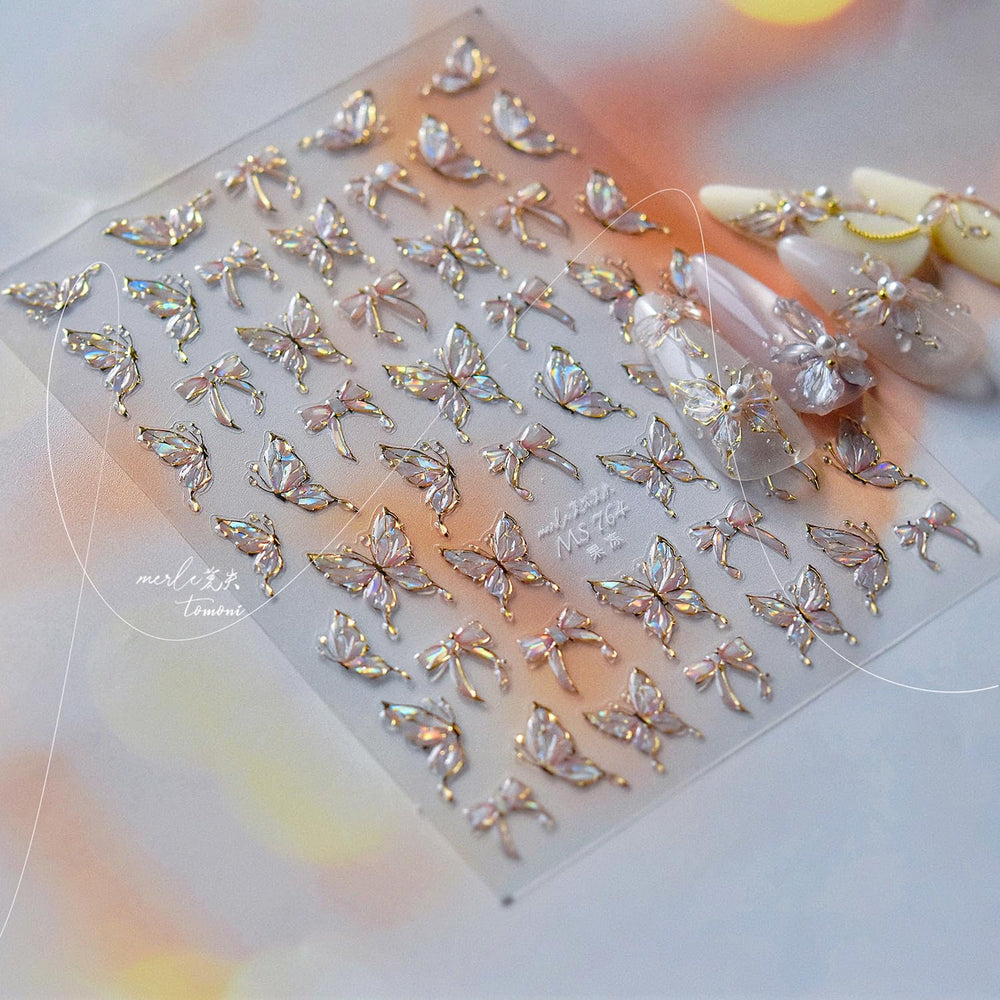 Qdsuh nail art decals are skin-friendly and easy to apply with tweezers.