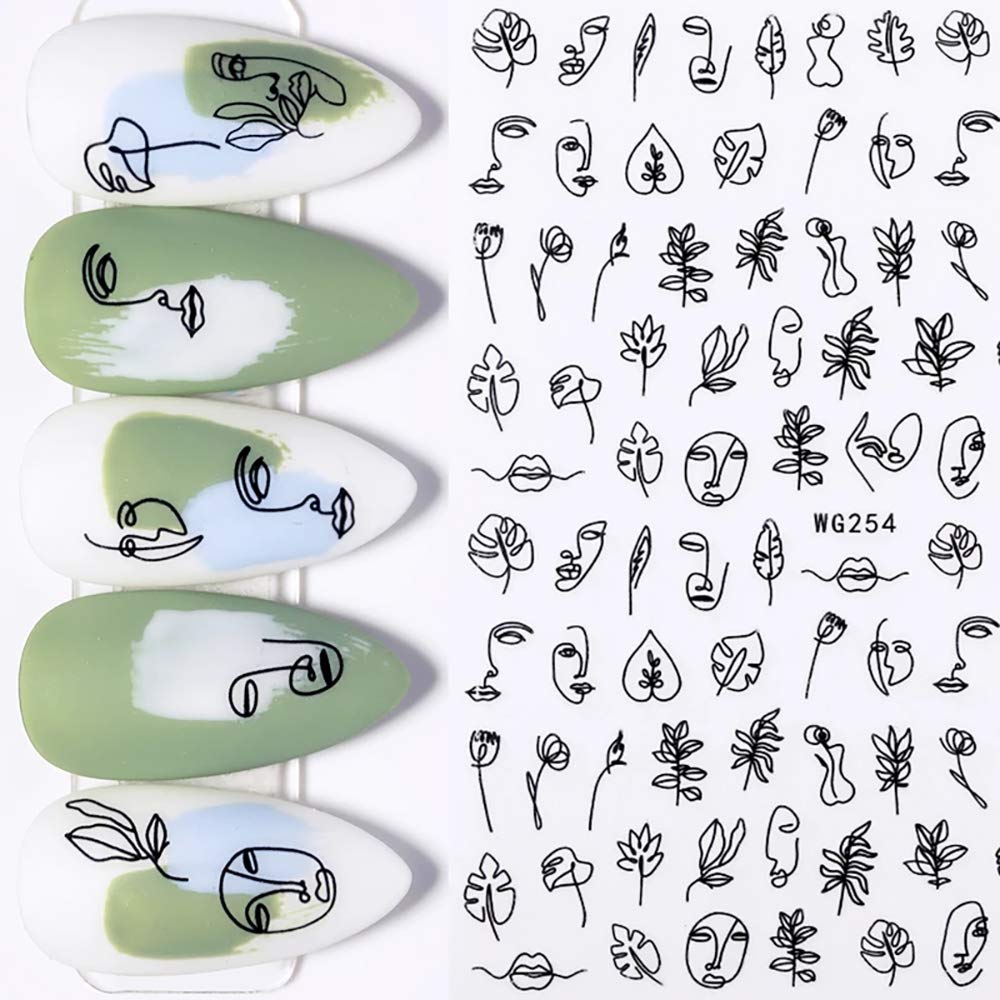 Qdsuh Graffiti Fun Nail Stickers colorful patterns for versatile looks
