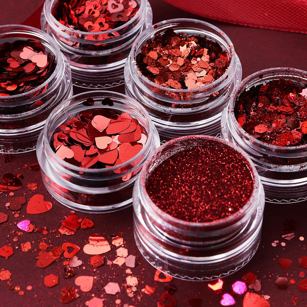 Qdsuh glitter powder is safe for nails and crafts with easy application.