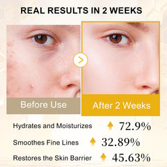 Qgala Bee Venom Serum texture shown for easy spreading.