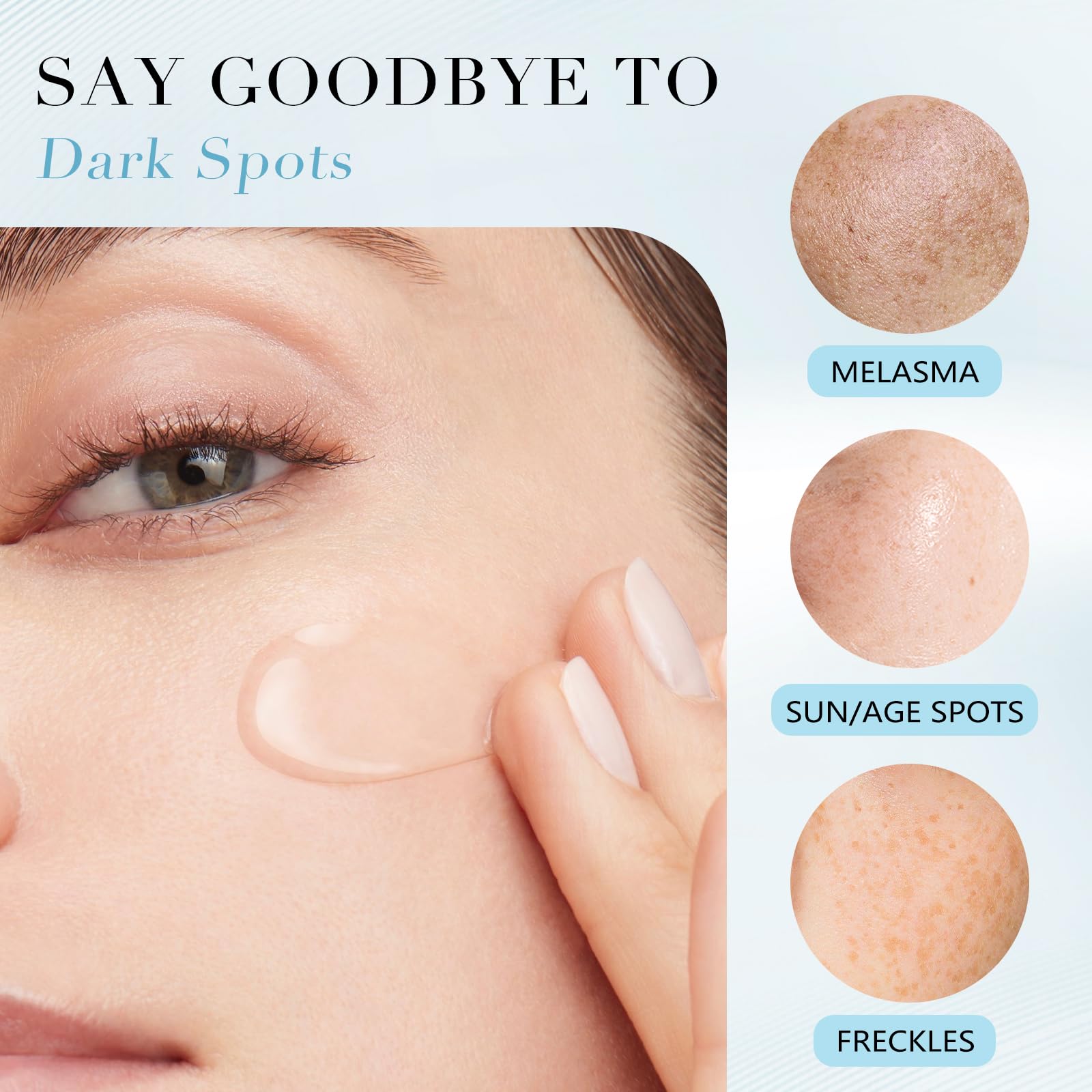 QGGQ serum application glow demonstrates an easy routine for smoother skin