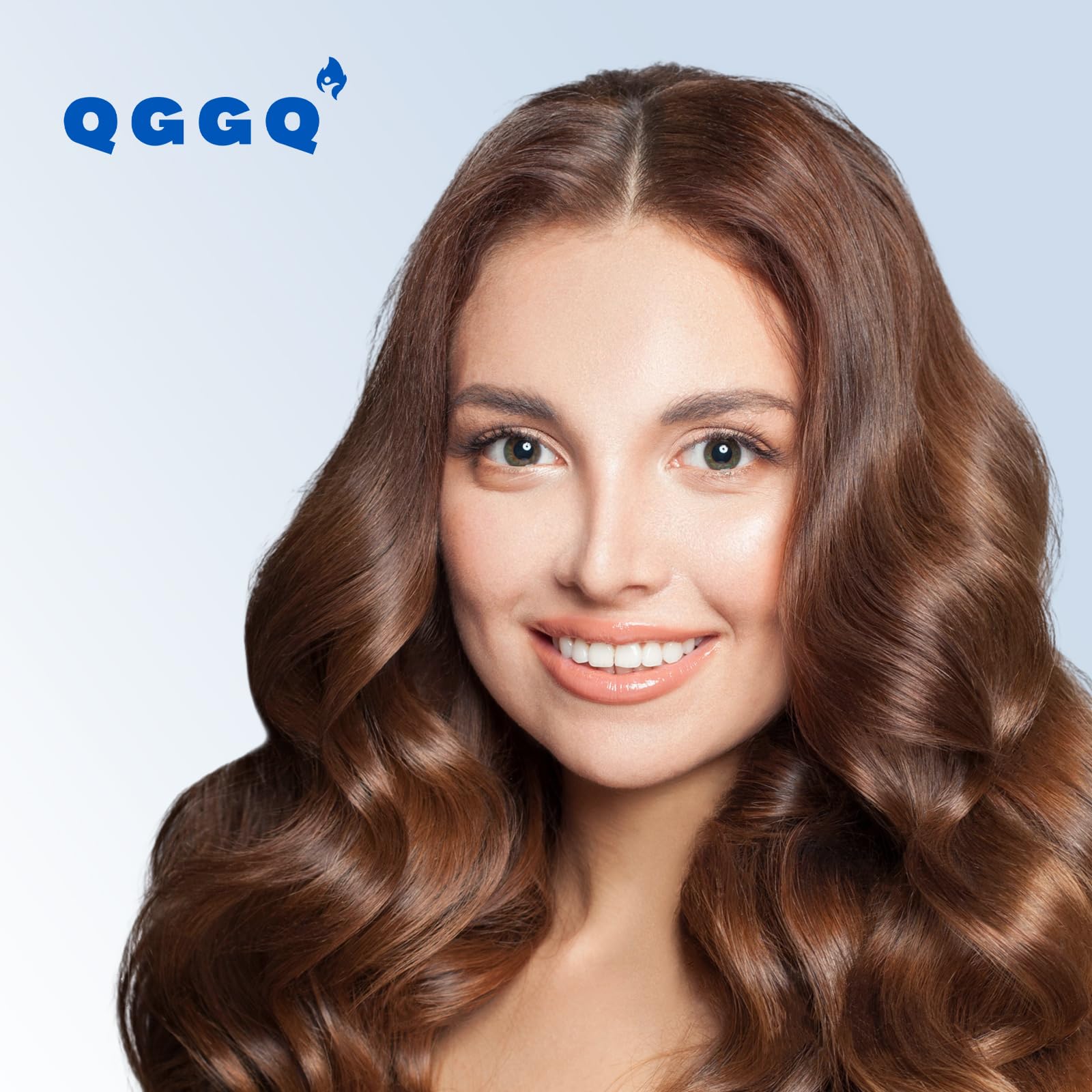 Packaging box of QGGQ Hair Growth Serum shows compact 30 ml size for travel.