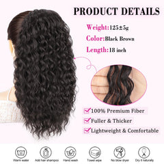 QGZ lightweight 125g ponytail for all-day comfort