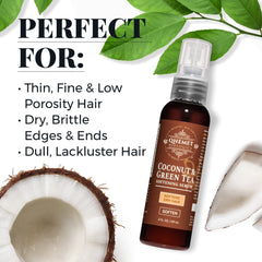 Qhemet Biologics finishing oil adds natural shine and frizz control after styling.
