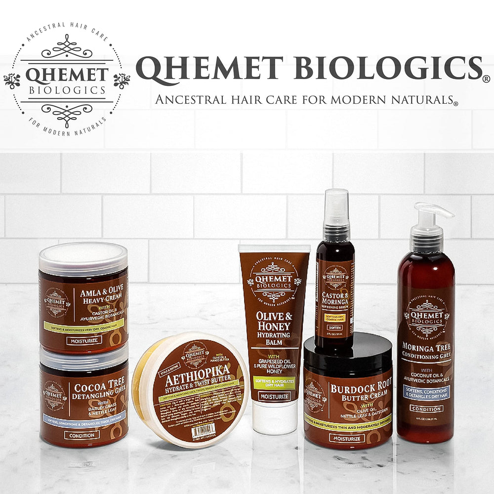 Qhemet Biologics vegan, mineral-free formula label visible on packaging.