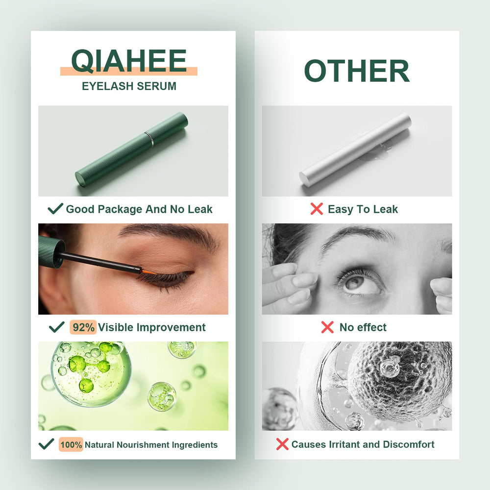 QIAHEE eyelash serum evening routine visual promotes overnight nourishment