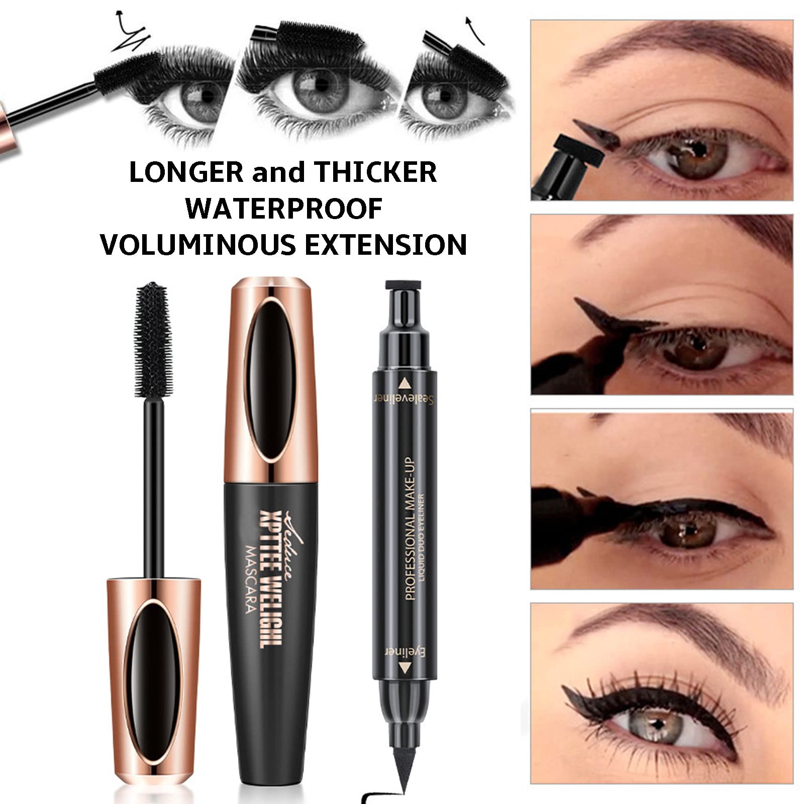 QiBest five-piece makeup brush set for smooth application