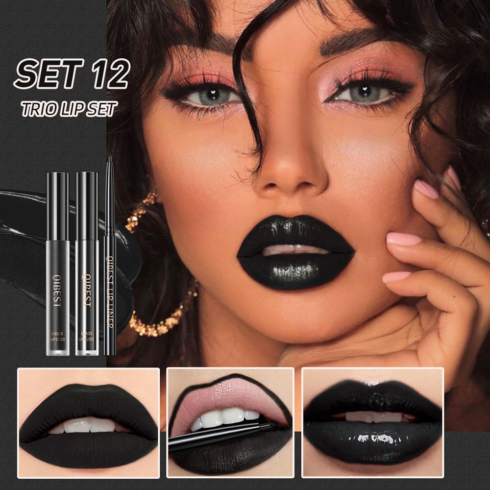QiBest matte liquid lipstick delivers bold, velvety color and long-lasting wear.