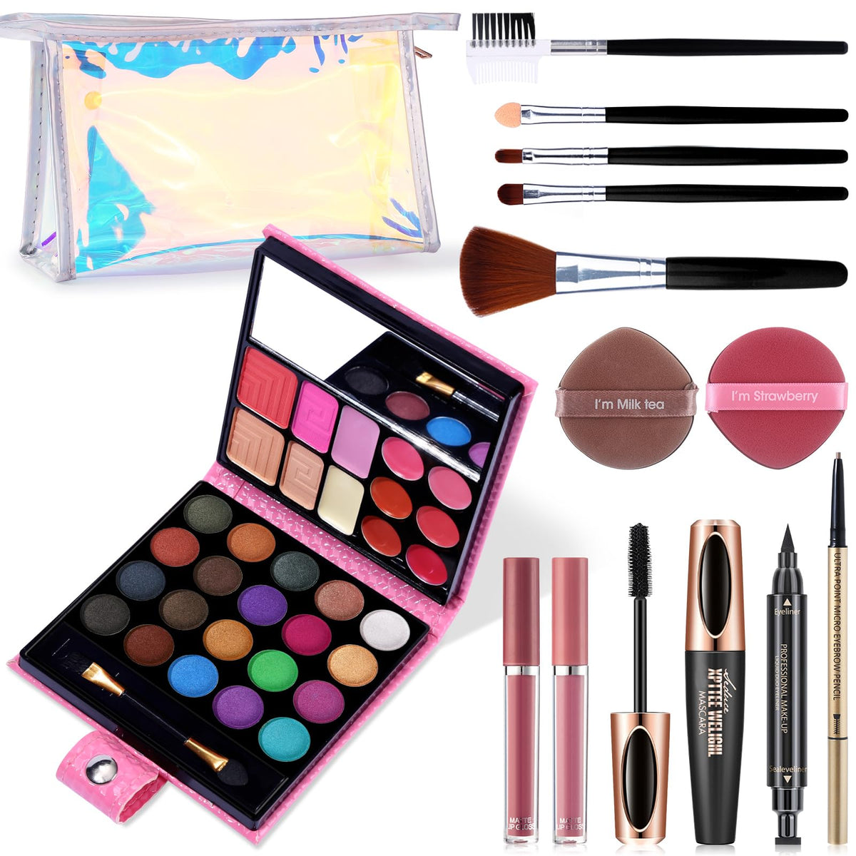 QiBest 32-color makeup palette for versatile day-to-night looks