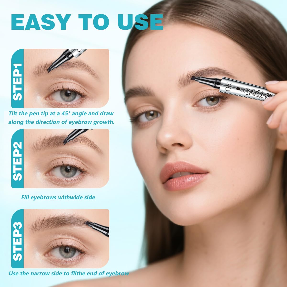QIC eyebrow pencil used as eyeliner for versatile looks