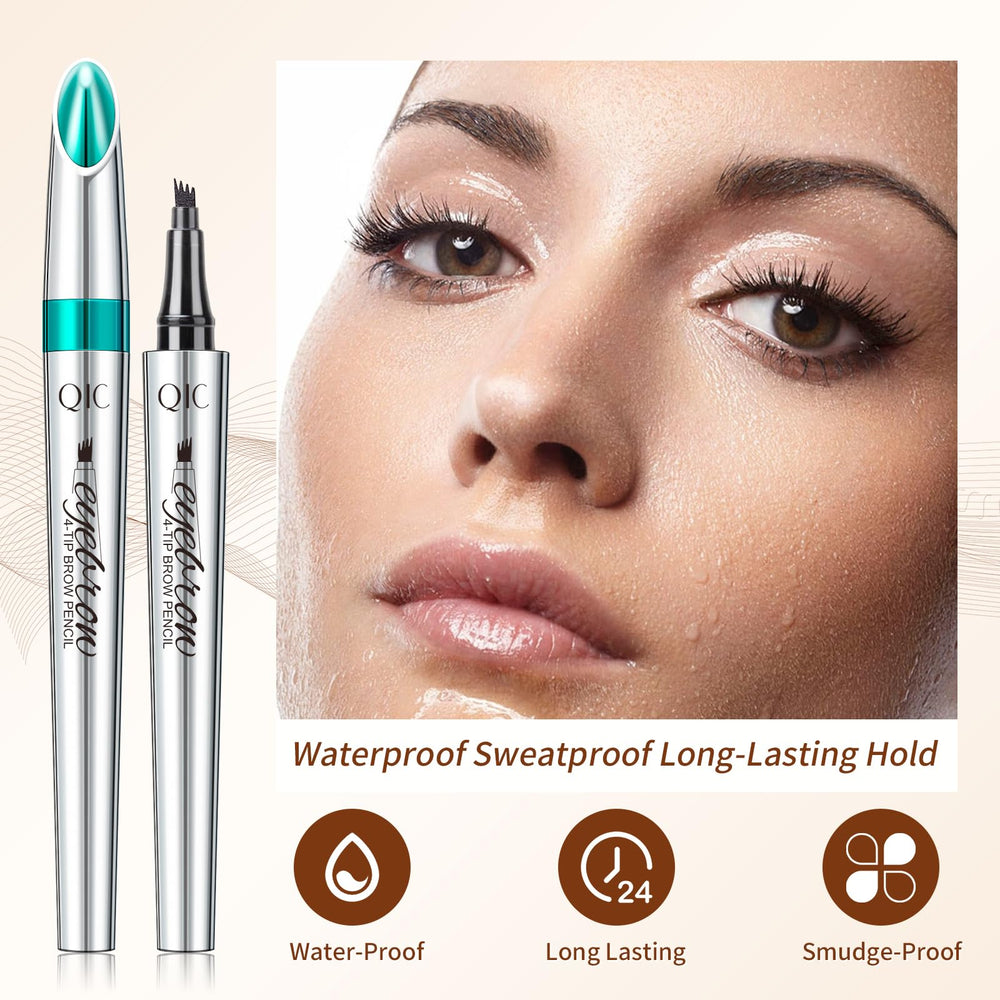 QIC Eyebrow smudge-proof finish for all-day wear.