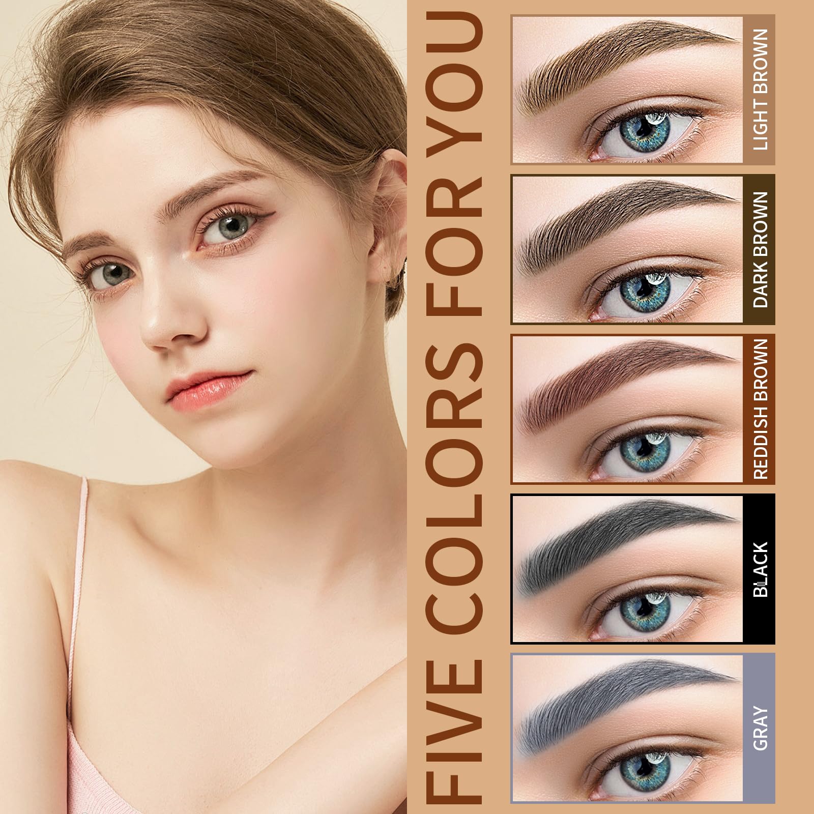 QIC Eyebrow vegan formula is cruelty-free and skin-friendly.