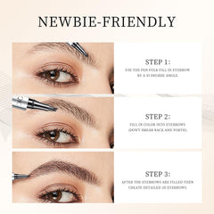 QIC Eyebrow waterproof formula stays put in rain.