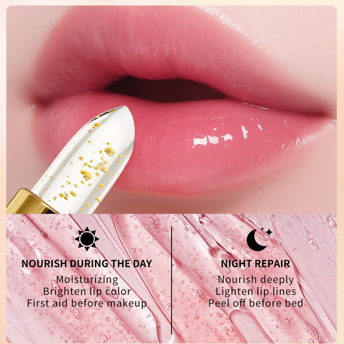 QIC lightweight lipstick glides on lips for a comfortable feel.