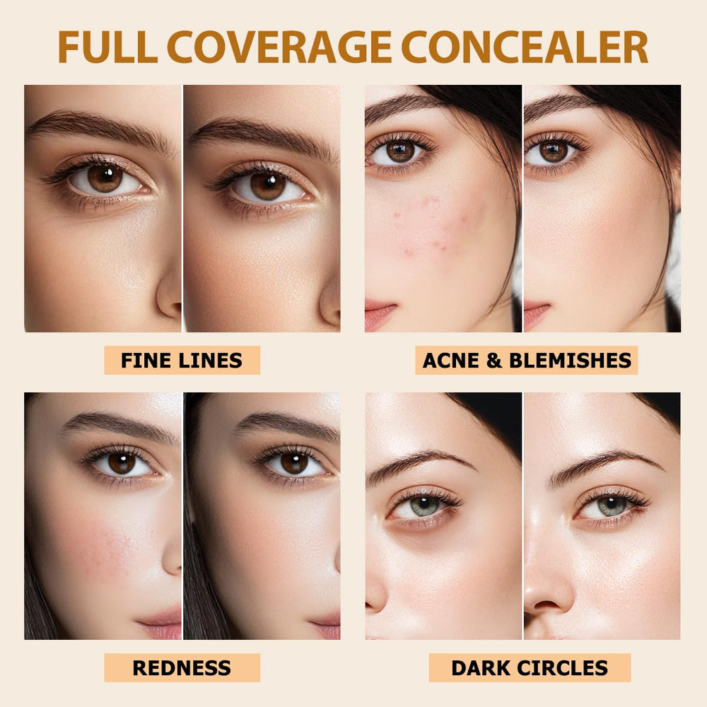 QIC Under Eye Concealer shade Fair Rose swatch brightening skin tone