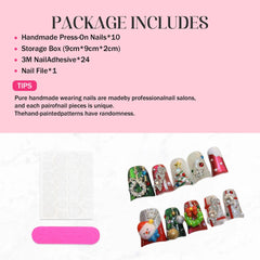 Qicaijia manicure set contents with 10 pieces and handy accessories.