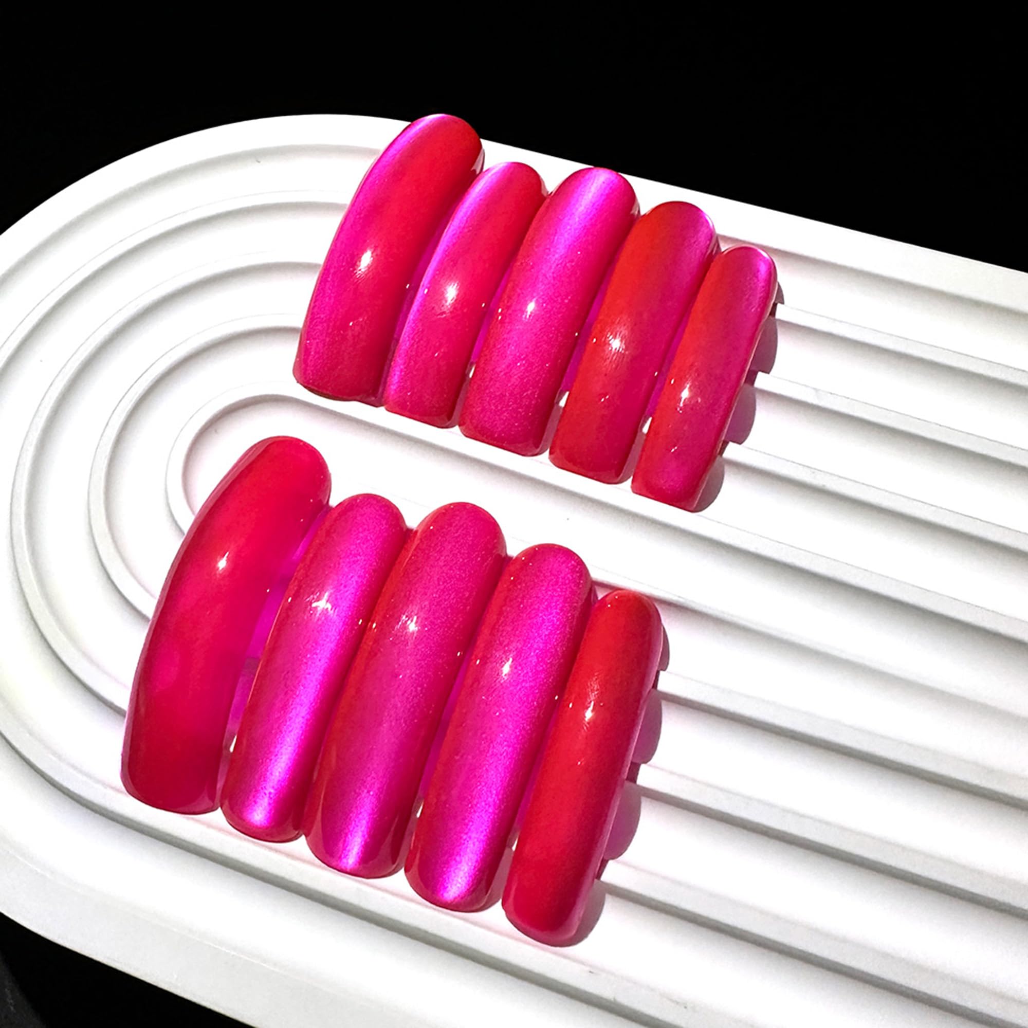 Qicaijia handmade press-on nails with glossy finish for quick transformation.