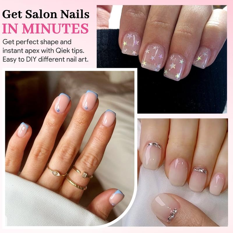 QIEK 15 sizes ensure a precise fit for flawless DIY or salon manicures.