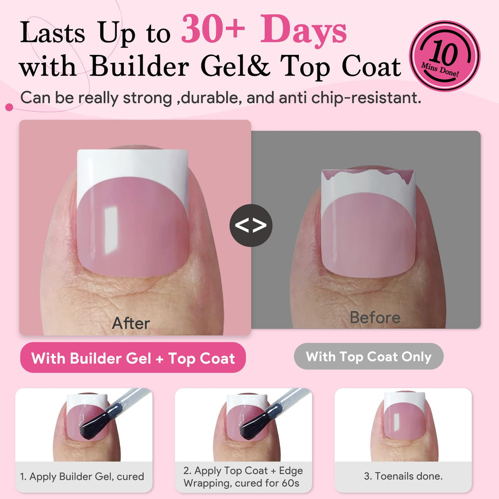 QIEK builder nail gel compatible for durable, long-lasting wear