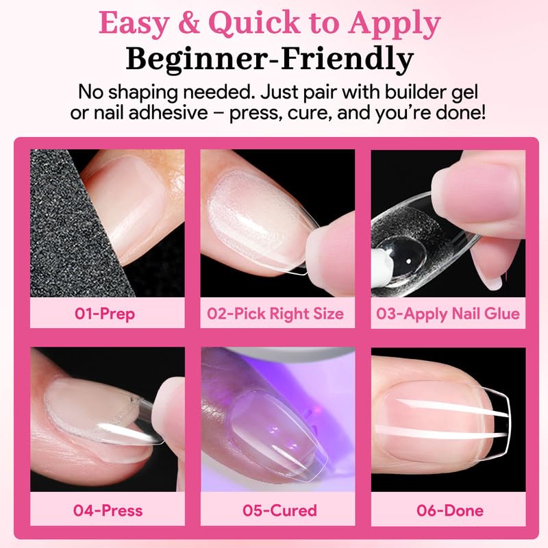 QIEK easy removal and shaping with minimal filing for beginners.