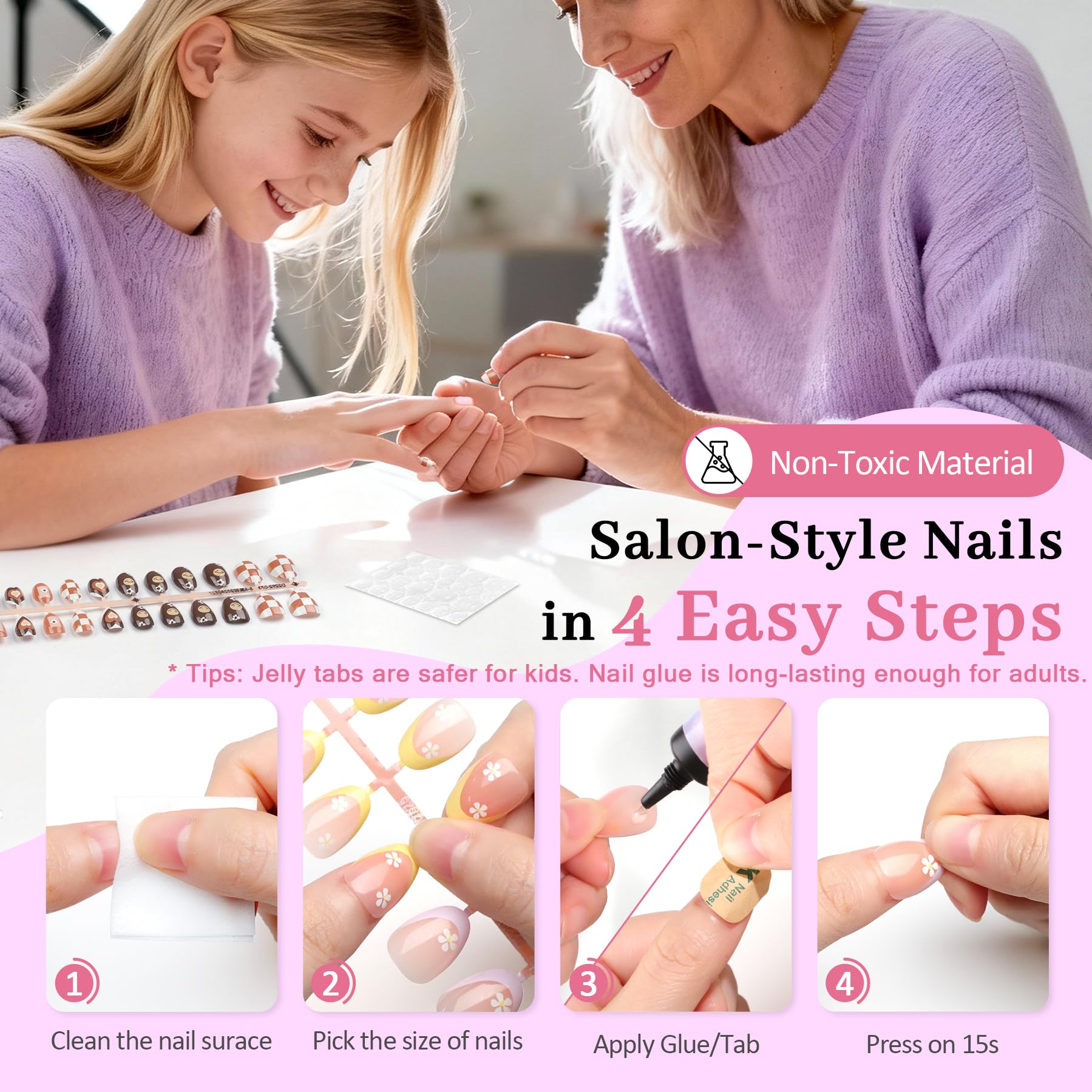 QIEK gift-set nails for kids, perfect birthday surprise