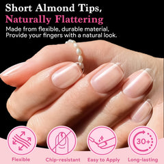 QIEK inner half-matte texture hugs natural nails for quick, clean application.