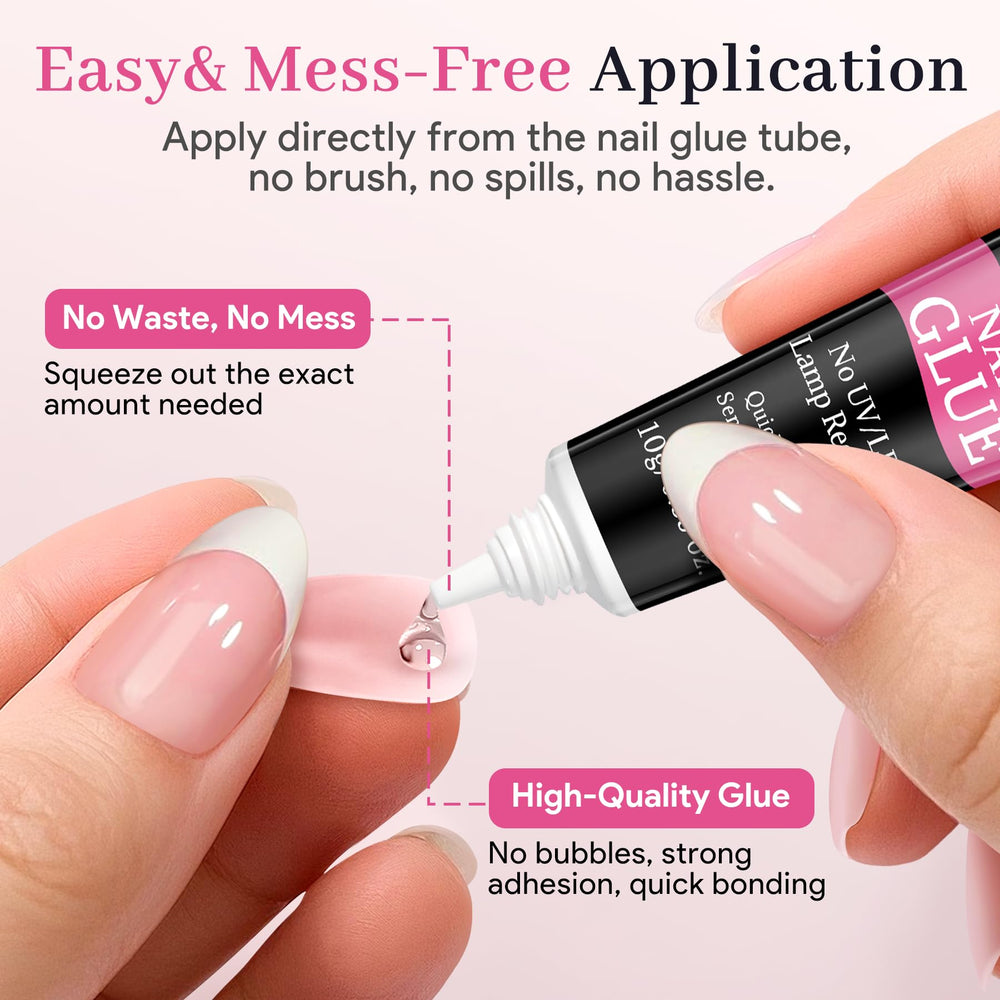 QIEK nail glue delivers ultra-strong hold that lasts 28 days or more