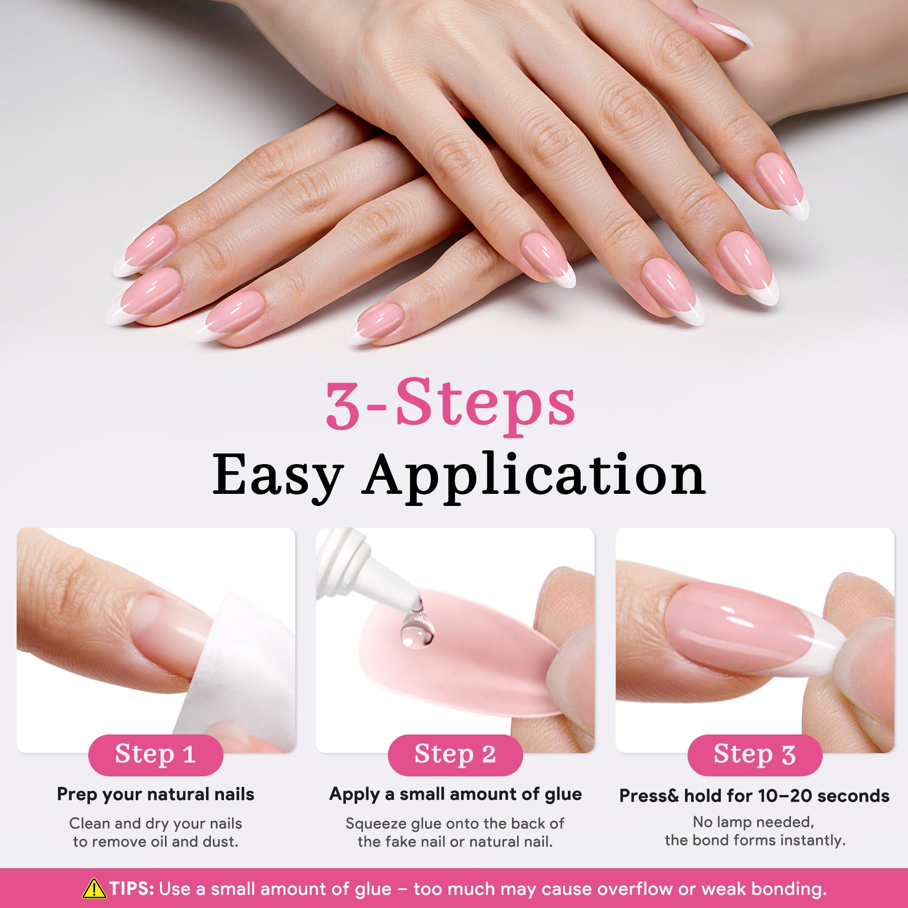 QIEK nail glue travel-friendly compact packaging for on-the-go use