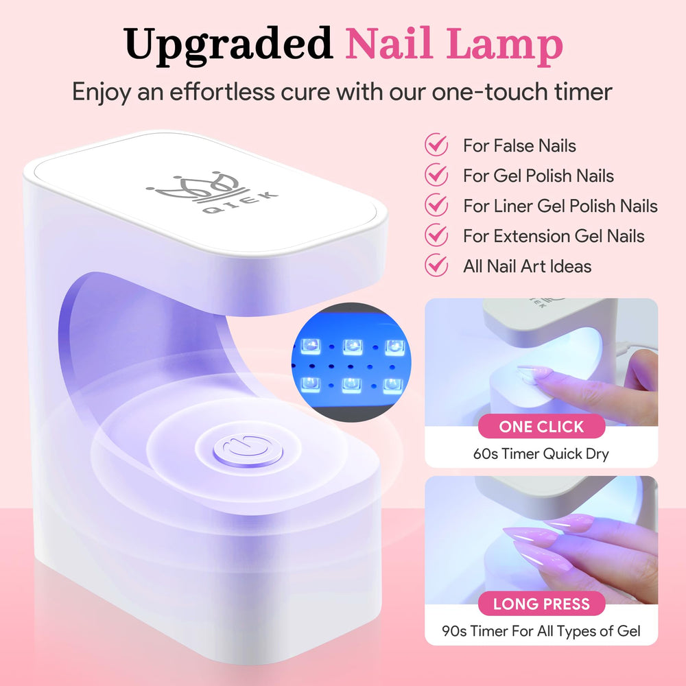QIEK universal canvas for gel, acrylic, dip powder or press-ons