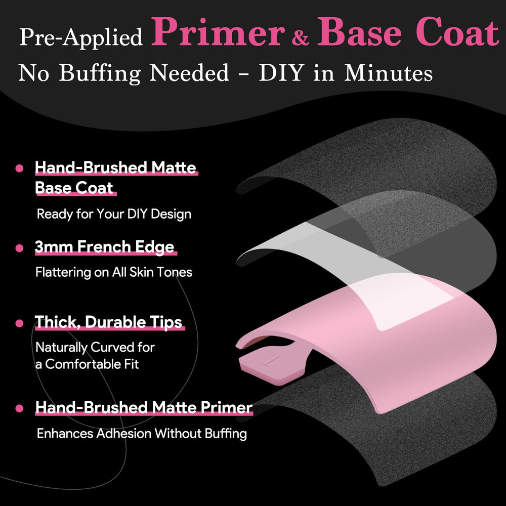 QIEK pre-primed base coat tips ready for quick DIY application.