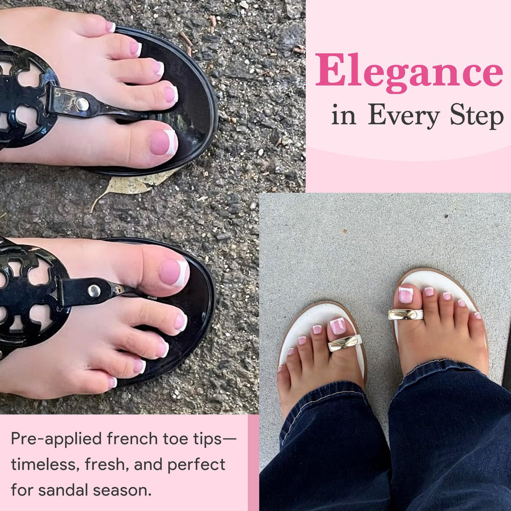 QIEK versatile toe nails for weddings, vacations, and everyday wear