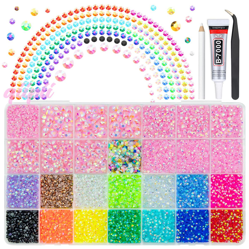 qiipii light pink AB rhinestones 2mm add delicate sparkle to nails, crafts, and tumblers